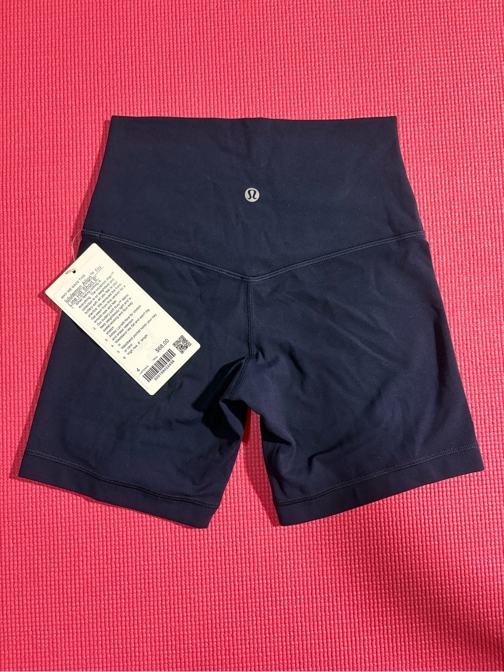 Lululemon Align No Line™ High-Rise Short 6", True Navy, SZ 4, NWT - Picture 5 of 5